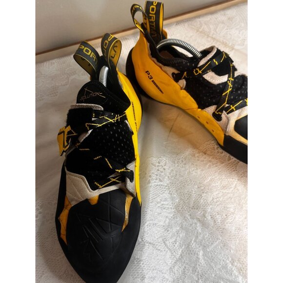 La Sportiva Solution Rock Climbing Shoes Mens Size 44 10.5 Vibram XS Grip 2 - Picture 4 of 10